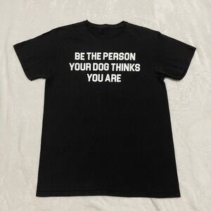 Dog Lover T-Shirt‎ Funny Graphic Tee Novelty Slogan Top Size Medium/Large